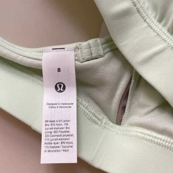 Lululemon Matcha Magic Flow Y Bra Size 8 - Picture 3 of 6